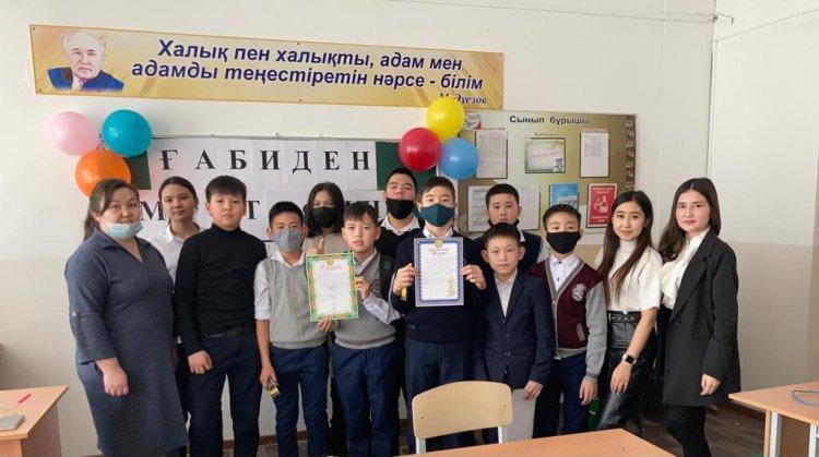 Халық жазушысы Ғ.Мұстафиннің туған күніне орай тәрбие сағаты өткізілді