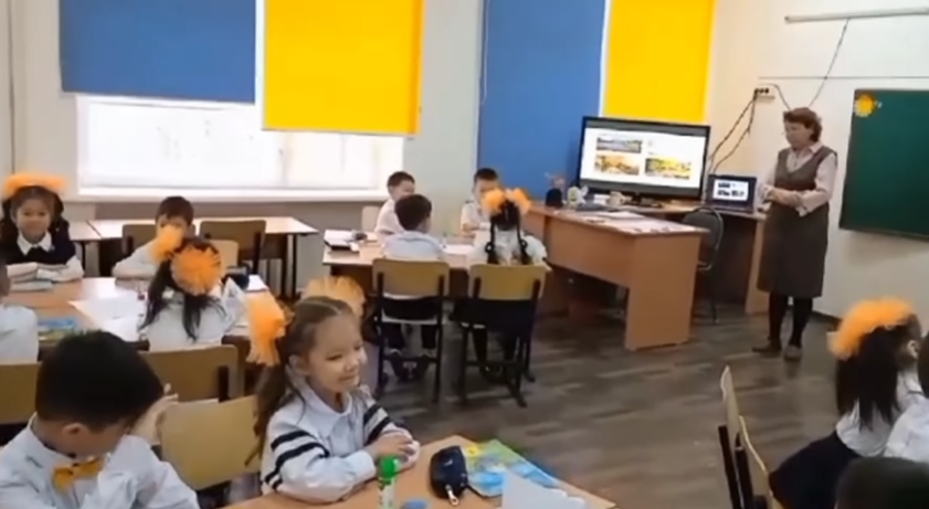 "Жыл мезгілдері" атты ашық сабақ өтті.