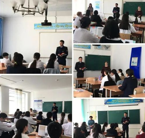 7-11 сынып оқушыларына «Құқық қорғау» жөнінен әңгіме жүргізілді