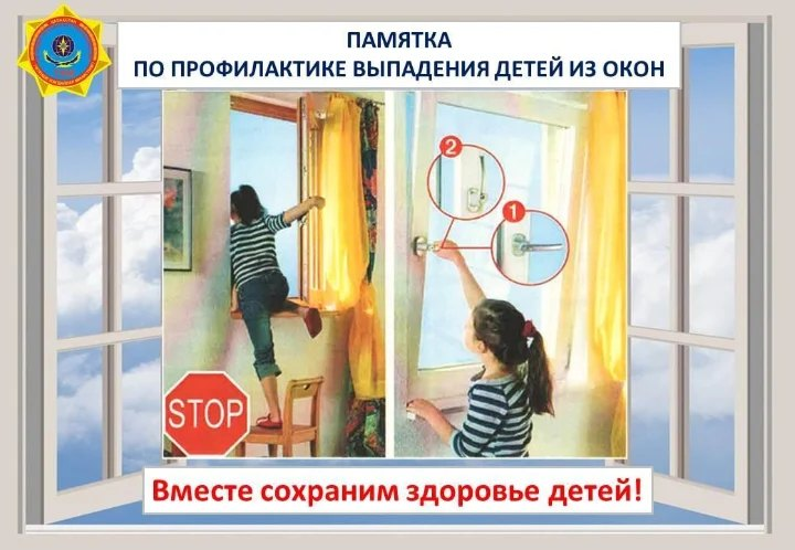 Памятка по профилактике выпадения детей из окон